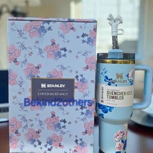 LoveShackFancy x Stanley Limited Edition Tumbler Blue Floral 40 oz